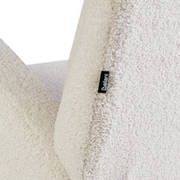 Beliani Rocking Chair Alsta Boucle Off-White - thumbnail 8