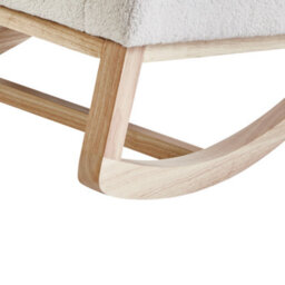 Beliani Rocking Chair Alsta Boucle Off-White - thumbnail 9
