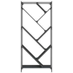 Berkfield Bookcase Black 79X30X180 Cm Engineered Wood And Metal - thumbnail 5