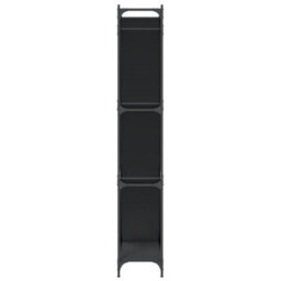 Berkfield Bookcase Black 79X30X180 Cm Engineered Wood And Metal - thumbnail 6
