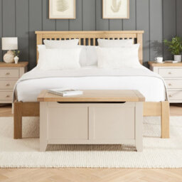 The Furniture Market Cheshire Dove Grey Painted Blanket Bedding Storage Box - thumbnail 4