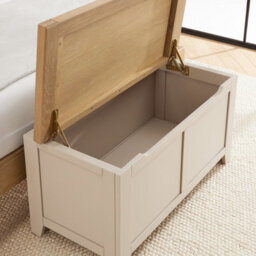 The Furniture Market Cheshire Dove Grey Painted Blanket Bedding Storage Box - thumbnail 5