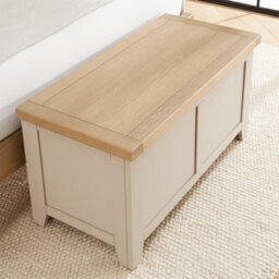 The Furniture Market Cheshire Dove Grey Painted Blanket Bedding Storage Box - thumbnail 6