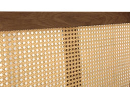 Double Rattan Bed Frame Walnut Birlea Croxley 4Ft6 Double 135Cm - thumbnail 5