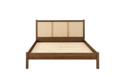Double Rattan Bed Frame Walnut Birlea Croxley 4Ft6 Double 135Cm - thumbnail 7