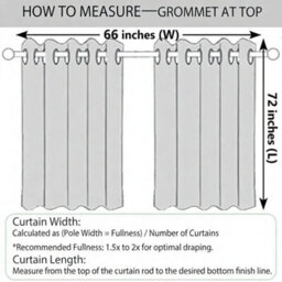 Imperial Rooms Living Room Curtain Pair Thermal Ready Made Light Grey Blackout Eyelet Curtains - thumbnail 9