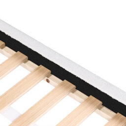 Wyld And Coco Cosynest Bunny Bouclé Upholstered Bed Frame 3Ft Eu Single Beige Off-White - thumbnail 9