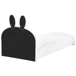 Wyld And Coco Cosynest Bunny Bouclé Upholstered Bed Frame 3Ft Eu Single Beige Off-White - thumbnail 7