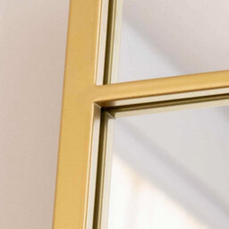 Jōbū Jobu Home - Aimi - Full Length Gold Metal Rectangle Window Mirror - 180Cm X 105Cm - thumbnail 7