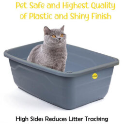 Cat Centre.Direct Cat Centre Jumbo Cat Litter Tray - Extra Deep Box - Anti-Spillage - thumbnail 3