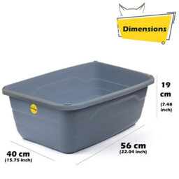 Cat Centre.Direct Cat Centre Jumbo Cat Litter Tray - Extra Deep Box - Anti-Spillage - thumbnail 4
