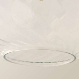 Valuelights Emery Clear Oval Swirl Glass Easy Fit Ceiling Lamp Shade With Bulb - thumbnail 5