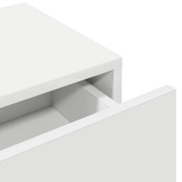 Berkfield Wall Shelf With Drawers White 100X36X19 Cm Engineered Wood - thumbnail 8