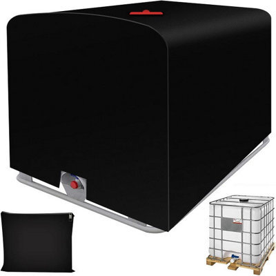 Water Tank Cover, Ibc Cover For 1000L Tank, Dustproof, Uv-Resistant, Rainproof, 420D Containers - image 1