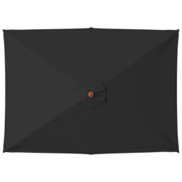 Walplus Garden Parasol With Wooden Pole Black 150X200 Cm - thumbnail 4
