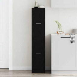 Walplus Apothecary Cabinet Black Oak 30X41X144.5 Cm Engineered Wood - thumbnail 3