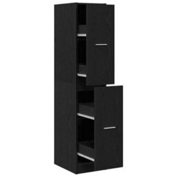 Walplus Apothecary Cabinet Black Oak 30X41X144.5 Cm Engineered Wood - thumbnail 5