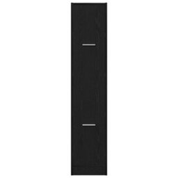 Walplus Apothecary Cabinet Black Oak 30X41X144.5 Cm Engineered Wood - thumbnail 6