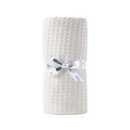 Homescapes Organic Cotton Waffle Baby Blanket Natural, 125 X 150 Cm - thumbnail 1