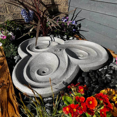 Outdoor Living UK Dropa Stone Contemporary Water Feature With Cover