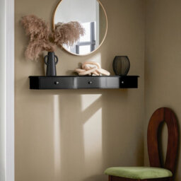 Sobuy Frg43-L-Sch,floating Shelf Wall Storage Unit With 3 Drawers,black, W94 X D15 X H10Cm - thumbnail 2