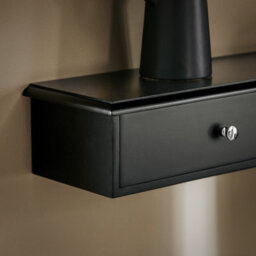 Sobuy Frg43-L-Sch,floating Shelf Wall Storage Unit With 3 Drawers,black, W94 X D15 X H10Cm - thumbnail 9