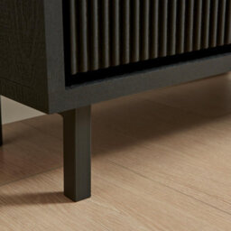 Furniturebox Uk Penrose Black Wood Shoe Storage Cabinet - thumbnail 7
