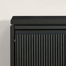 Furniturebox Uk Penrose Black Wood Shoe Storage Cabinet - thumbnail 6