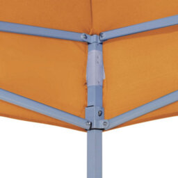 Walplus Party Tent Garden Gazebo Canopy Roof 3X3 M Orange 270 G/mâ² - thumbnail 4