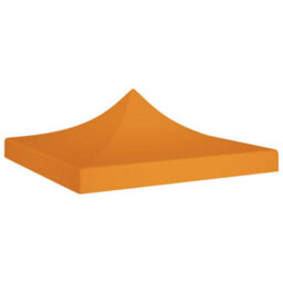 Walplus Party Tent Garden Gazebo Canopy Roof 3X3 M Orange 270 G/mâ² - thumbnail 1