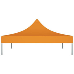 Walplus Party Tent Garden Gazebo Canopy Roof 3X3 M Orange 270 G/mâ² - thumbnail 3