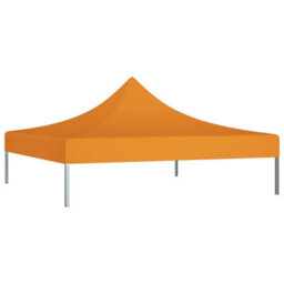Walplus Party Tent Garden Gazebo Canopy Roof 3X3 M Orange 270 G/mâ² - thumbnail 2