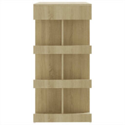 Walplus Bar Table With Storage Rack Sonoma Oak 100X50X101.5 Cm Engineered Wood - thumbnail 6