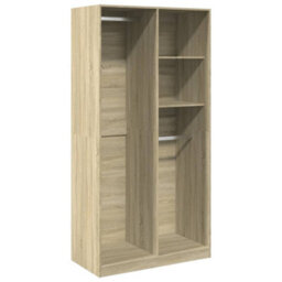 Berkfield Wardrobe Sonoma Oak 100X50X200 Cm Engineered Wood - thumbnail 2