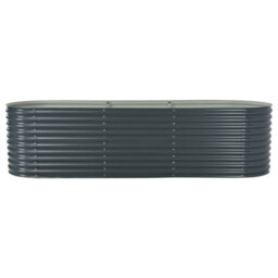 Berkfield Garden Raised Bed 320X80X81 Cm Galvanised Steel Grey - thumbnail 2