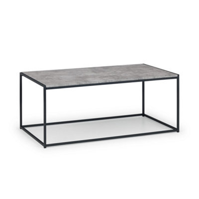 Oakham Harstad Concrete Coffee Table In Concrete And Black - image 1