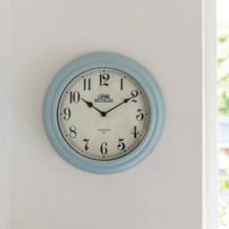KitchenCraft Living Nostalgia Vintage Blue Wall Clock - thumbnail 3