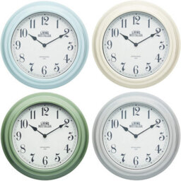 KitchenCraft Living Nostalgia Vintage Blue Wall Clock - thumbnail 6
