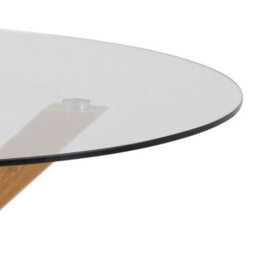 Furniture To Go Heaven Round Dining Table With Glass Top (L) 119Cm Seats Up To 4 - thumbnail 7