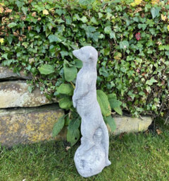 Stone Cast Standing Meerkat Garden Ornament - thumbnail 4