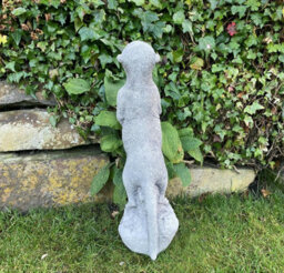 Stone Cast Standing Meerkat Garden Ornament - thumbnail 5