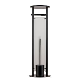 Croydex Black Chrome Effect Freestanding Toilet Butler - thumbnail 4