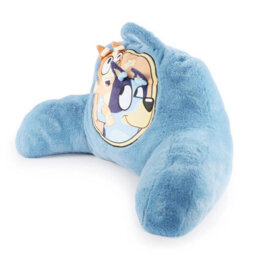 Disney Character Faux Fur Bed Rest, Bluey Cushion Soft Plush Character Pillow With Carry Handle, Kids Bedroom & Lounge Support - thumbnail 5