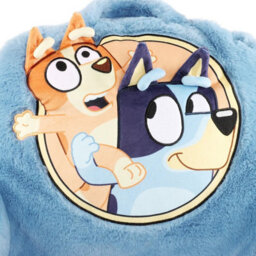 Disney Character Faux Fur Bed Rest, Bluey Cushion Soft Plush Character Pillow With Carry Handle, Kids Bedroom & Lounge Support - thumbnail 6