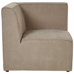 Beliani Modular Sofa 2 Seater Lemvig Corduroy Taupe - thumbnail 7