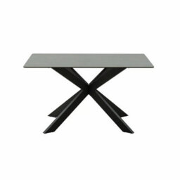 Xample Indus Valley Arden Ceramic Dining Table Set Grey Corner Bench Low Bench Black Iron Base Modern Dining Set Seats 6 - thumbnail 6
