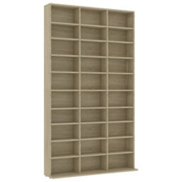 Berkfield Cd Cabinet Sonoma Oak 102X16X177.5 Cm Engineered Wood - thumbnail 2