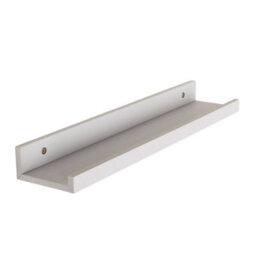 Core Products White Floating Display Shelf - Modern Dura Book & Picture Storage Unit, W58Cm X D10Cm - thumbnail 5