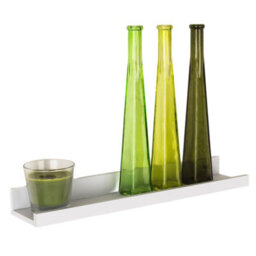 Core Products White Floating Display Shelf - Modern Dura Book & Picture Storage Unit, W58Cm X D10Cm - thumbnail 1