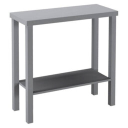 Urbn-Living Urbnliving 75Cm Height 2-Tier Wooden Narrow Console Side Grey Table Entryway Hallway Furniture Home Office Unit - thumbnail 3